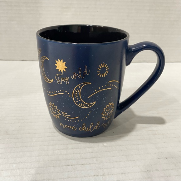 Stay Wild Moon Child Black Gold Cup-Mug Genuine - Picture 1 of 4